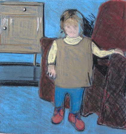 Pastel study for toddler