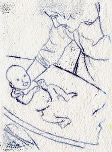 Mother and Child monoprint