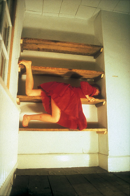 Lucy Gunning 'Climbing around my room'