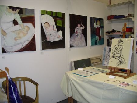 My studio at Open Studios July 2009