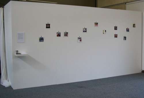 Degree show - my paintings as they were displayed