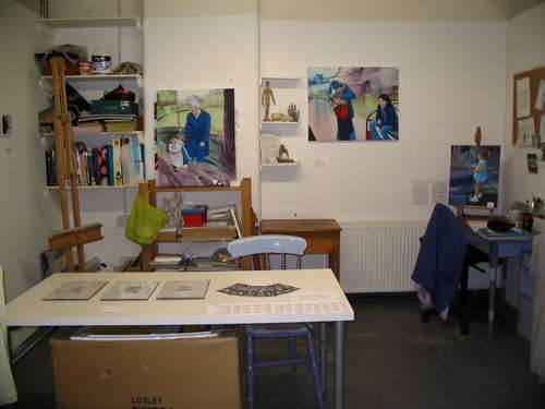 Towards the back of my studio