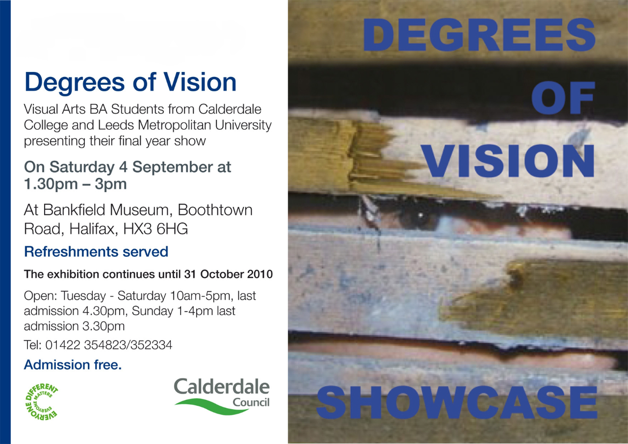 'Degrees of Vision' at Bankfield Museum